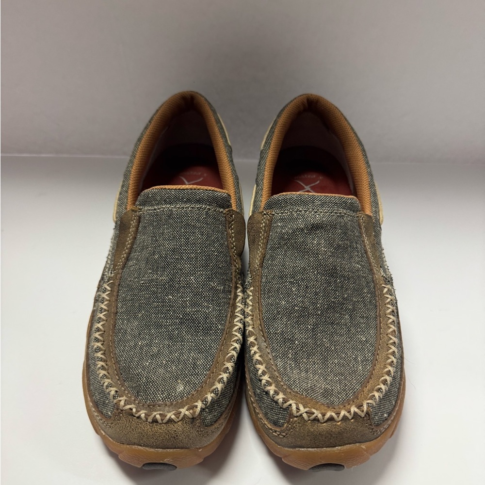 Women’s Twisted X EcoTWX Driving Slip-On Moccasins  - Brown and Tan